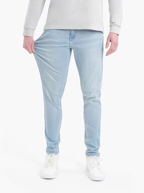 Mugsy Grands Tapered Stretch Denim Jeans - Light Blue (32x32) NWT
